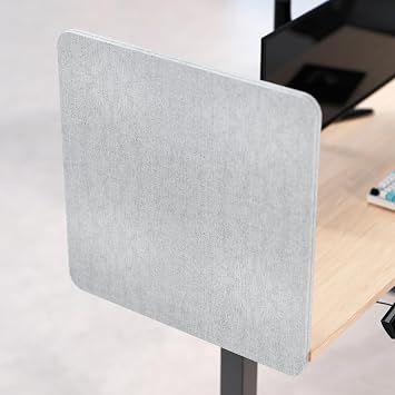 Universal Desk Privacy Panel Heavy-Duty Desk Divider & Office Partition - Privacy Screen for Workspaces & Cubicles 1-Pack, 24" x 24"