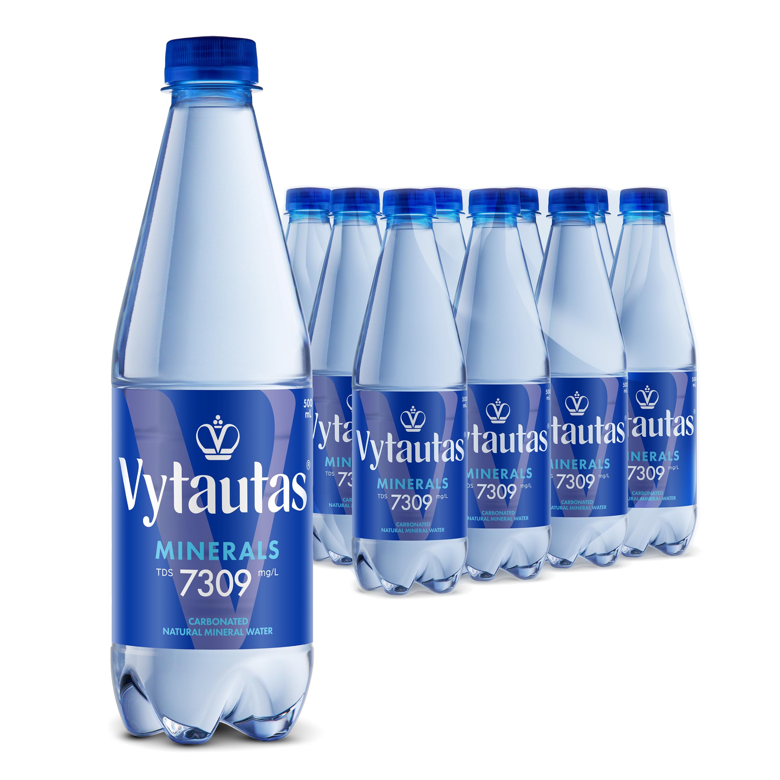 Sparkling Natural Mineral Water 500 ml Pack of 12 For Maximum Hydration Full of Essential Minerals such as Calcium, Magnesium, Functional Water, High Mineralization