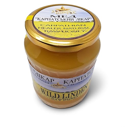 Miniatura 3 de Goshen Honey Amish - Miel de tilo salvaje extremadamente cruda pura de los Cárpatos 100% orgánico natural con enzimas vitales, beneficios para la