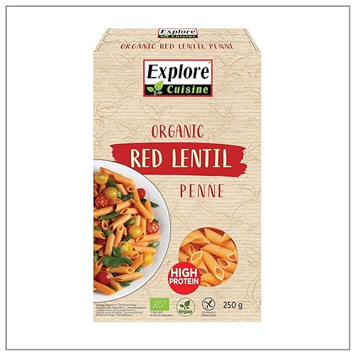 Explore Cuisine Bio Penne aus roten Linsen – Glutenfreie Nudeln