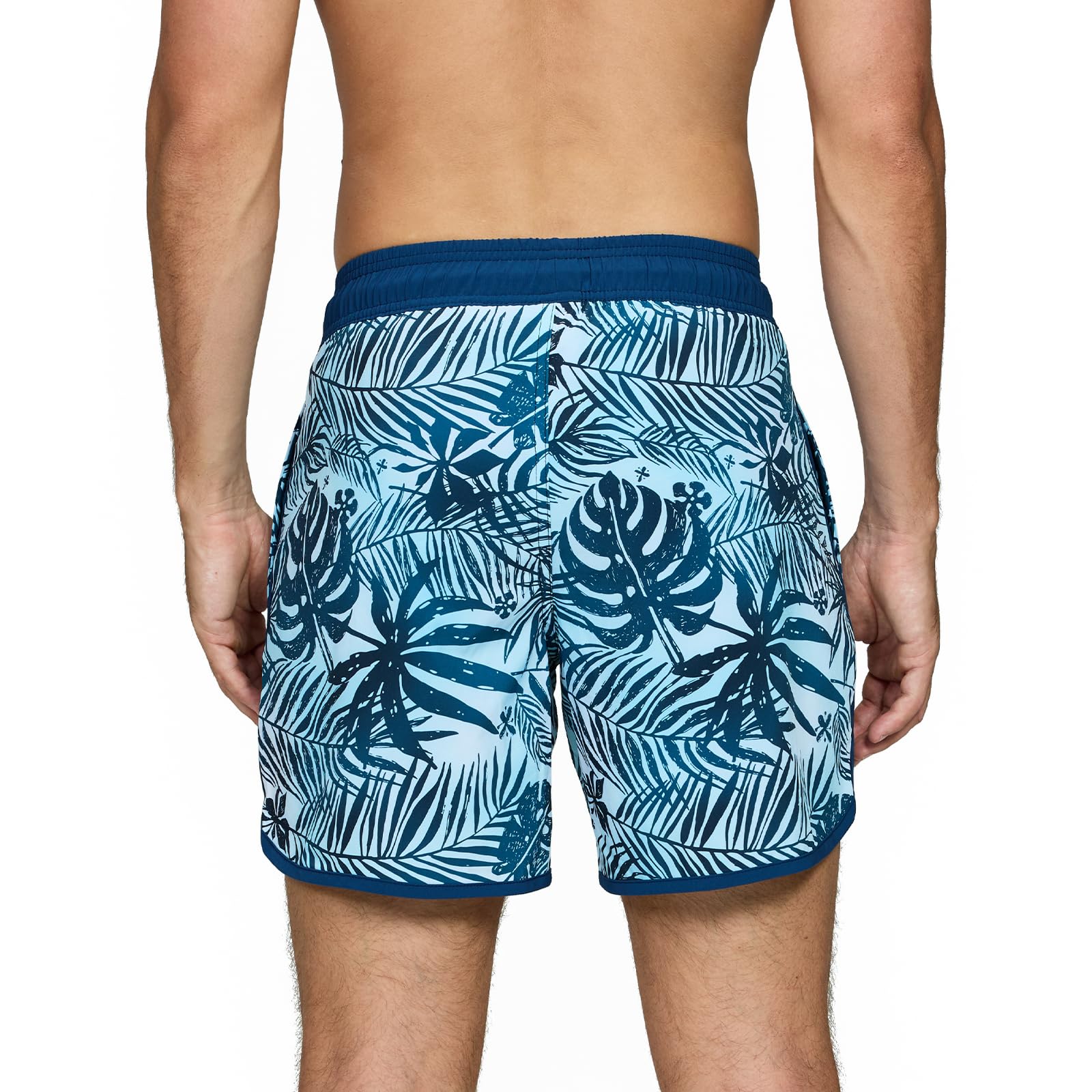 TMEOG Costume Uomo Mare Pantaloncini da Bagno Costumi da Piscina Surf Boxer Mare Costume da Spiaggia Bagno Vintage Pantaloncino Mare con Tasche e Coulisse
