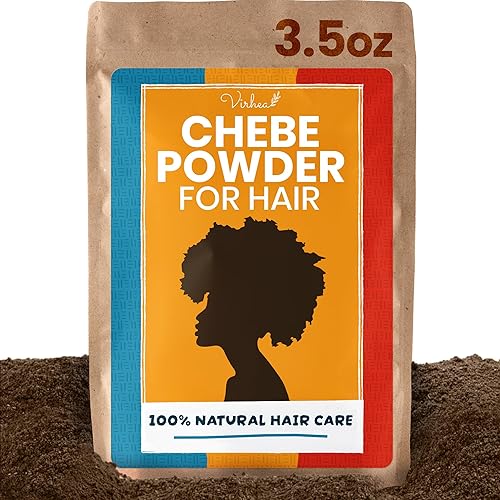 Chebe Powder para cabello natural y 4C (3.5 oz  100 g) - Auténtico tratamiento africano para el crecimiento del cabello de Chad - Mascarilla