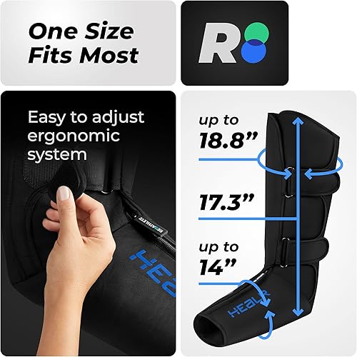 Miniatura 6 de REATHLETE HEALR Masajeador de piernas: Masajeador de pantorrillas y masajeador de pies | Masajeador de piernas para mejorar la circulación |