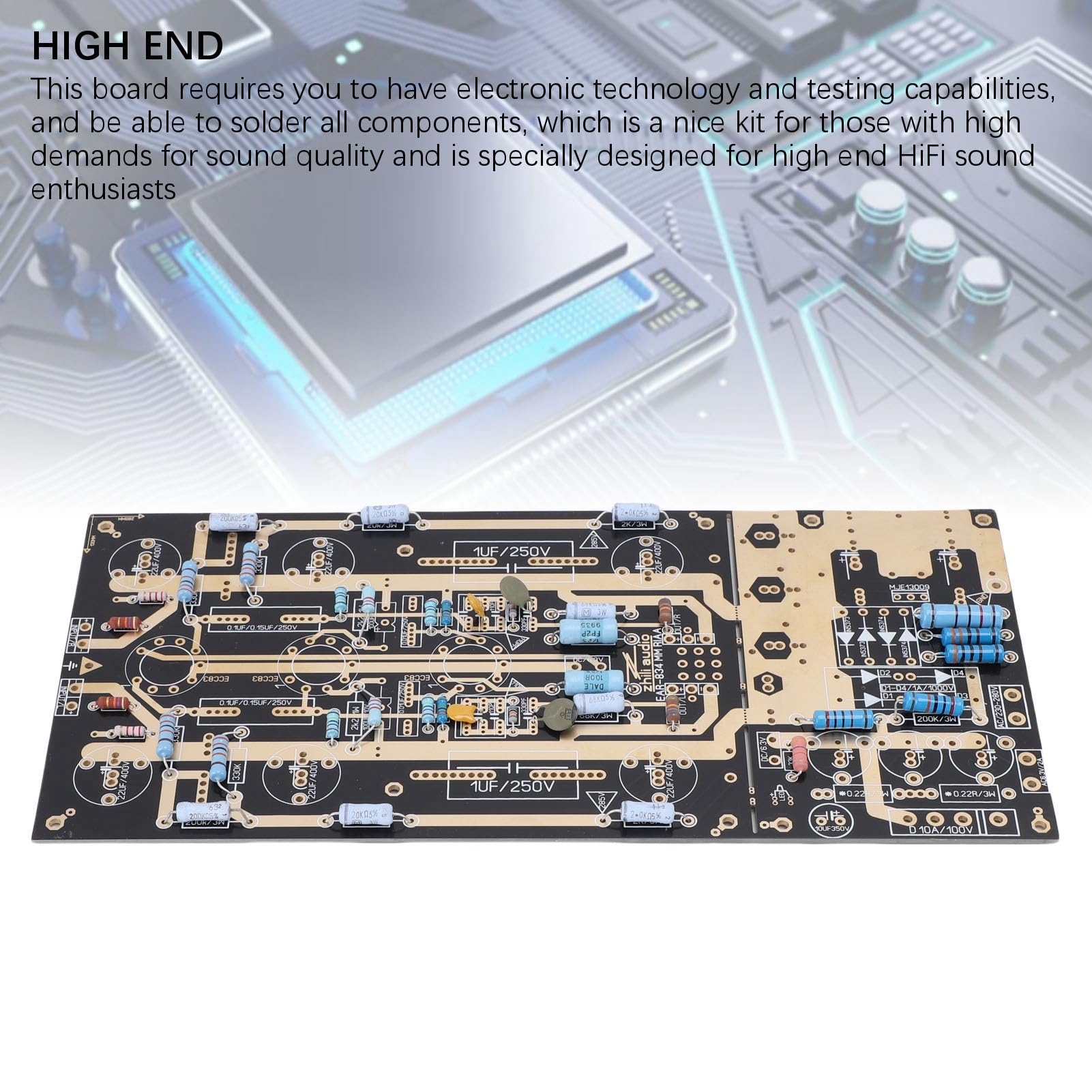 Cuifati Placa de Circuito de Amplificador de Fonógrafo, Placa de Circuito de Reproducción de Discos PCB para Sonido HiFi de Gama Alta