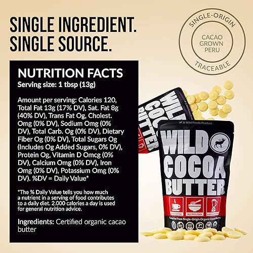 Miniatura 2 de Obleas de mantequilla de cacao orgánica sin refinar de grado alimenticio a base de plantas cacao prensado en frío chips de chocolate blanco keto sin