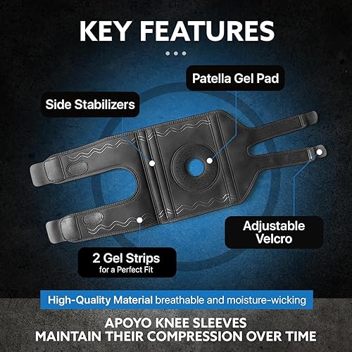 Miniatura 6 de APOYO Rodilleras para el dolor de rodilla, rodilleras para mujeres y hombres, ideales como soporte de rodilla para dolor de rodilla, manga de