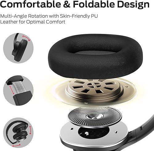 Miniatura 3 de Monster Mission 200 - Auriculares Bluetooth inalámbricos, con 3 modos de ecualización, 60 horas de reproducción, estéreo HiFi de baja latencia