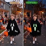 Strój Ducha dla Dziecka Halloween, Świecąca Peleryna z Kapturem