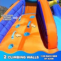 Vista 3 de Tobogán rígido de agua inflable de Sportspower., Battle Ridge