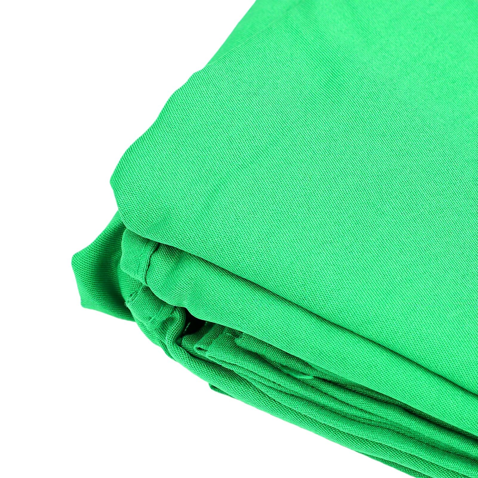 Asixxsix Fondale Fotografico 300x400cm, Tessuto Poliestere (GREEN) | Antirughe, Antiriflesso, Lavabile in Lavatrice, Riutilizzabile, Pieghevole, per Ritratti, Studio Fotografico, Prodotto