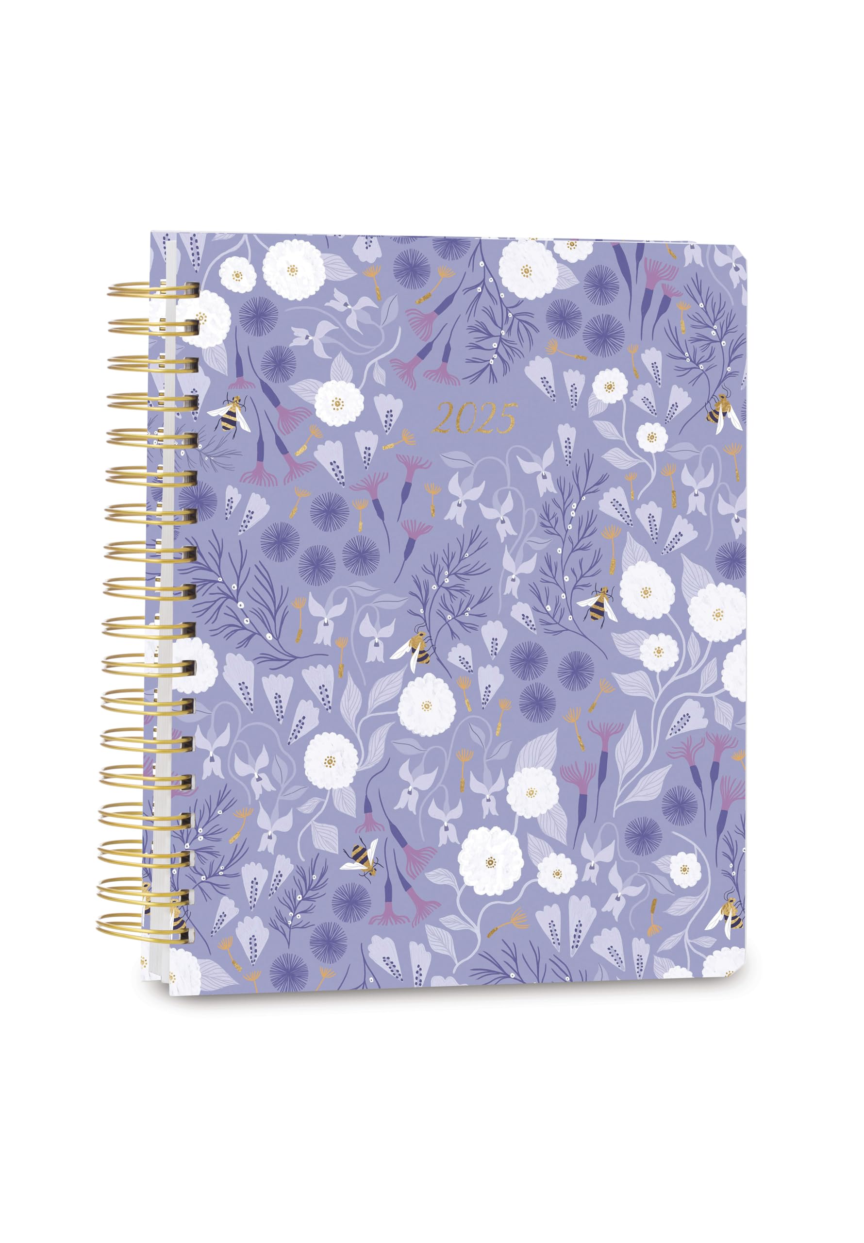 High Note 2025 Planner, 17-Month Weekly & Monthly Hardcover Planner: August 2024 to December 2025, 9" x 10" - Garden Bee