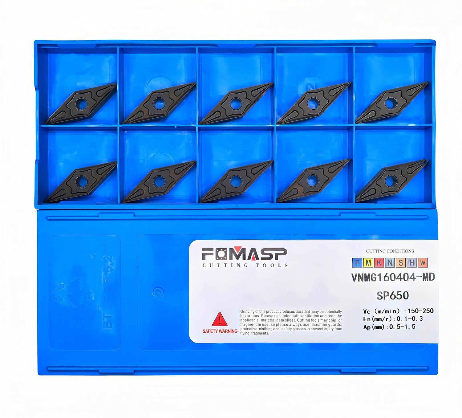 VNMG331/VNMG160404-MD CNC Carbide Turning Inserts for Semi-Finishing Steel Cutting,10 PCS. (VNMG160404)