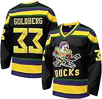 Mighty Ducks Jersey: Charlie Conway #96, Adam Banks #99, Greg Goldberg #33 - Retro 90s Ice Hockey Fan Jersey Men Women S-XXXL