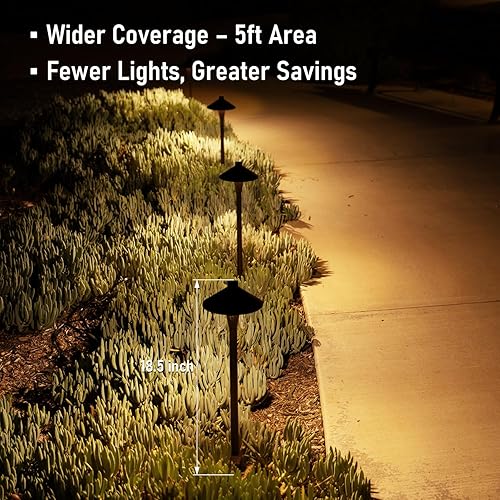 Miniatura 4 de LEONLITE 3CCT - Luces de camino de bajo voltaje luz LED de camino de paisaje de 5 W y 12 V carcasa de aluminio 3000 K4000 K5000 K seleccionable