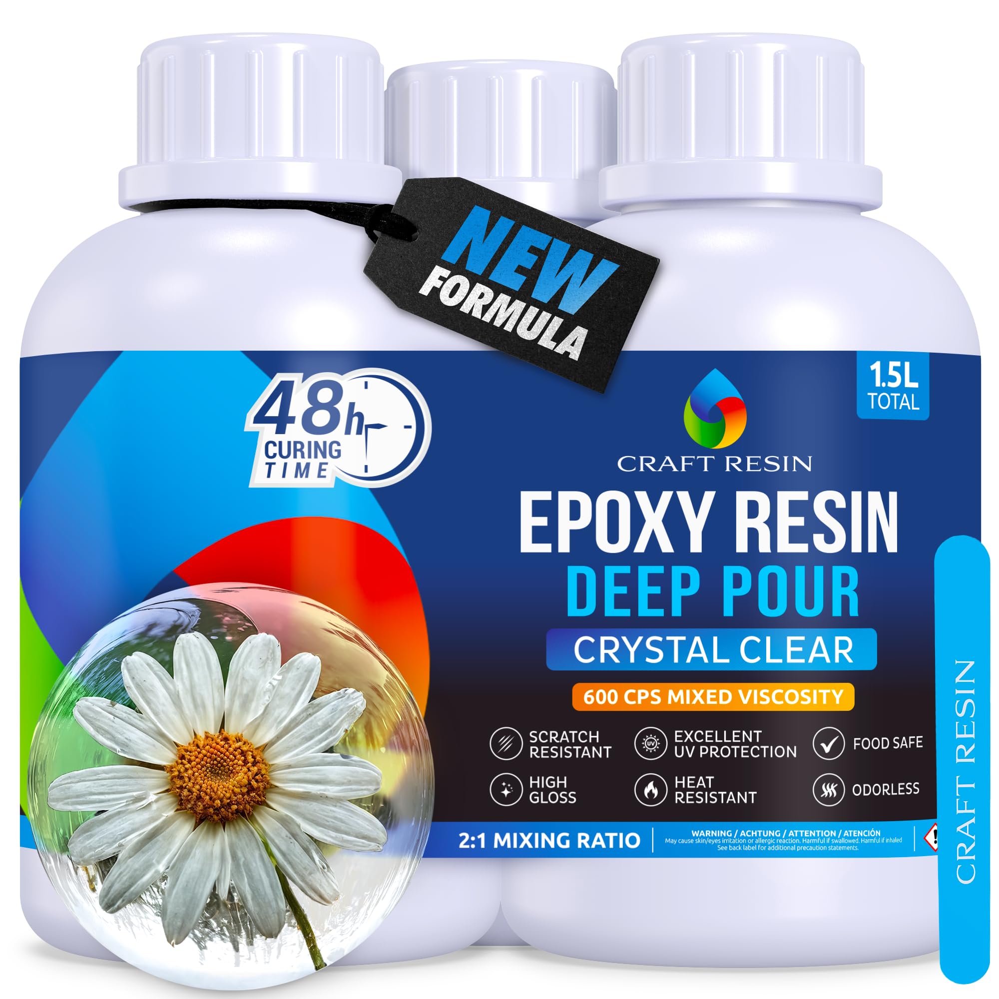 Craft Resin 8 liter epoxyharsset, transparante epoxyharsset, hars