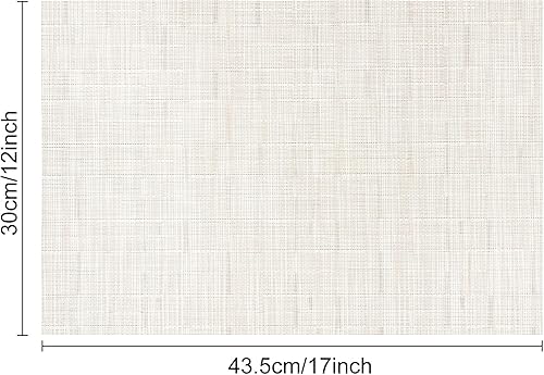 Miniatura 7 de Myir JUN Juego de 8 manteles individuales para interiores, lavables, antideslizantes, a prueba de calor, tejidos para mesa de comedor, manteles