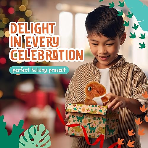 Miniatura 7 de Forest  Twelfth T-Rex - Juguetes de peluche de dinosaurio de 7 pulgadas lindo ultra abrazable suave juguete de dinosaurio abrazable decoración de