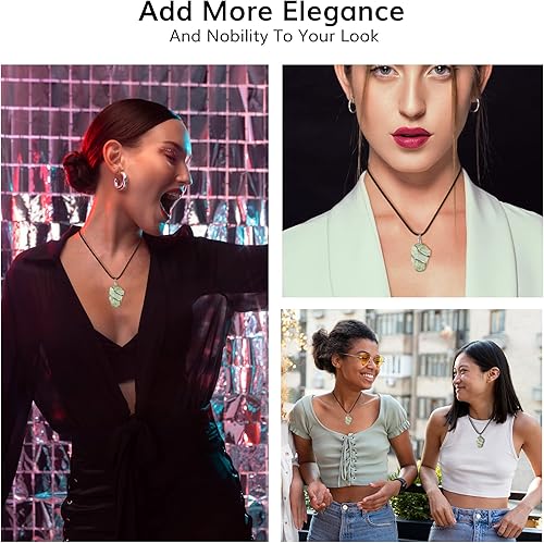 Miniatura 3 de YATSKIA Collar de turmalina negra, collar de turmalina, collares de cristal espiritual curativo, joyería de turmalina negra, colgante de collar de