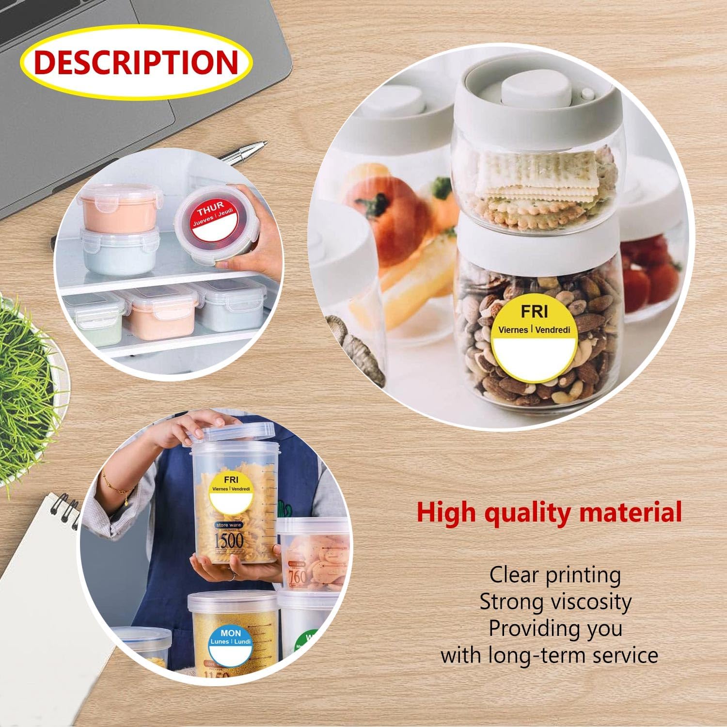 7 Days of The Week Labels 1 Inch Color Coding Food Philippines | Ubuy