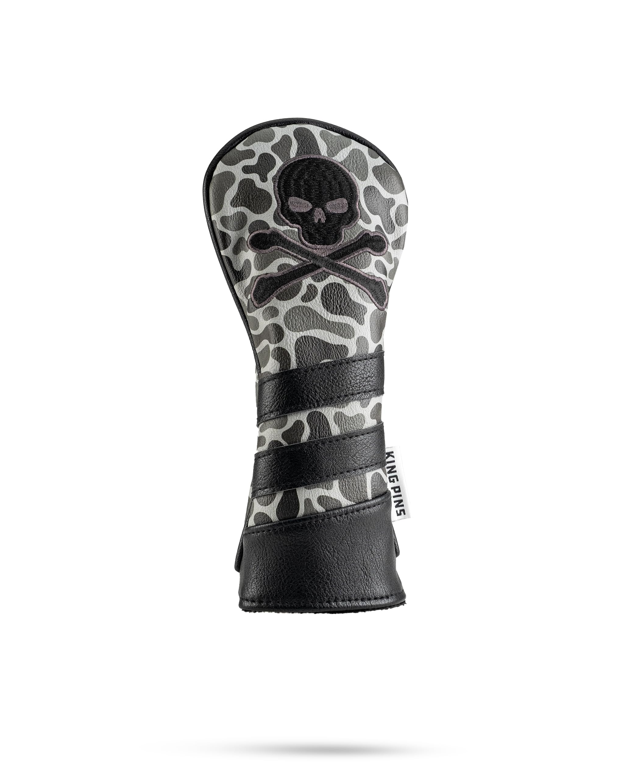 Grey Camo Headcovers - Premium Quality Golf Headcovers. Embroidered Hand-Made Leather, Stylish Golf Club Cover - Customize Your Golf Bag
