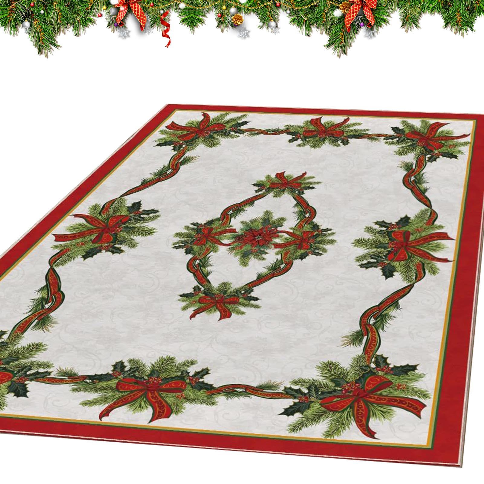 Tapis de Noël décoratif pour maison d'hôtes | Le cadeau idéal pour sublimer un salon