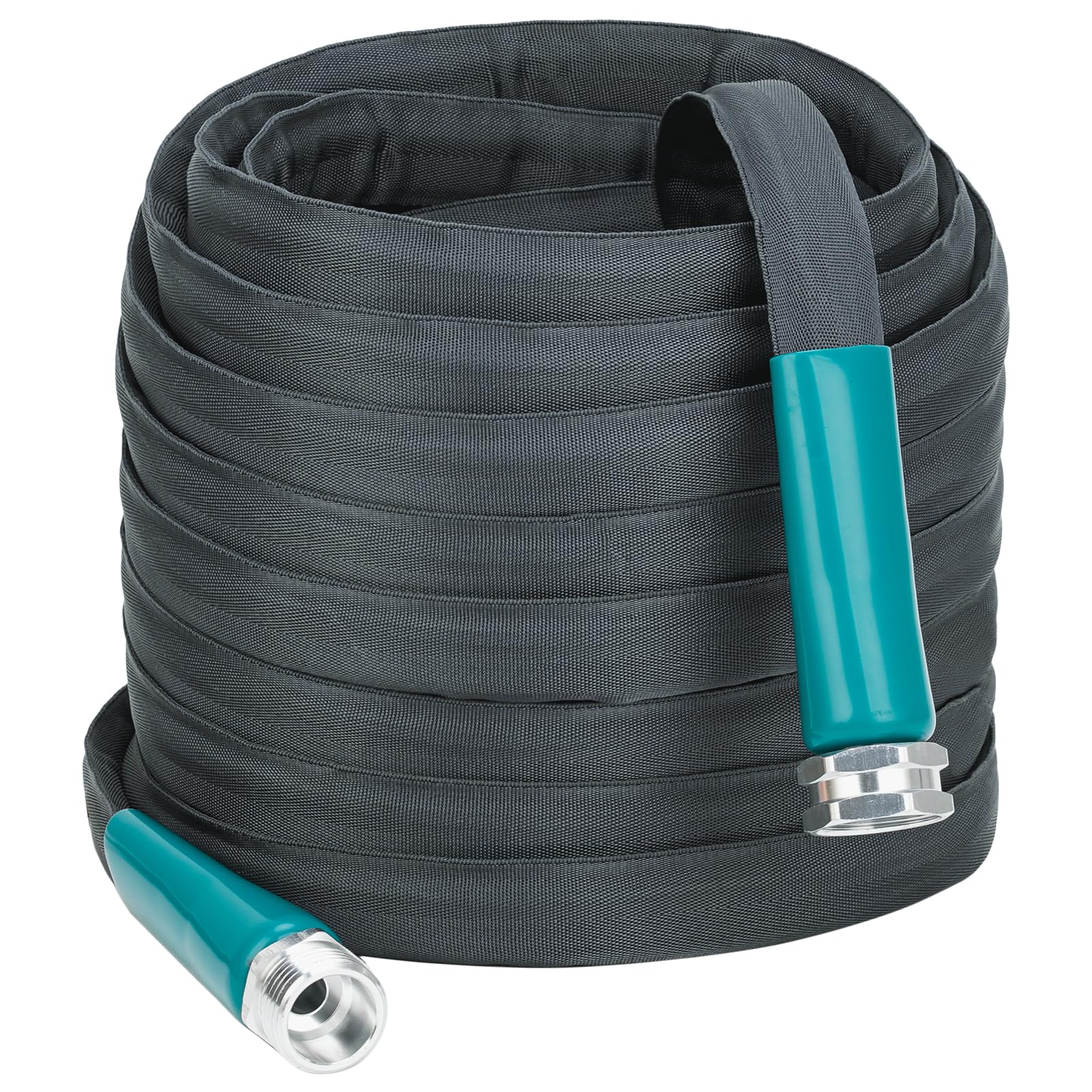 LINEXGarden Hose 50ft Flexible Water Hose, Heavy Duty, Lightweight and Kink-Free Garden Hoses with Aluminum Fittings
