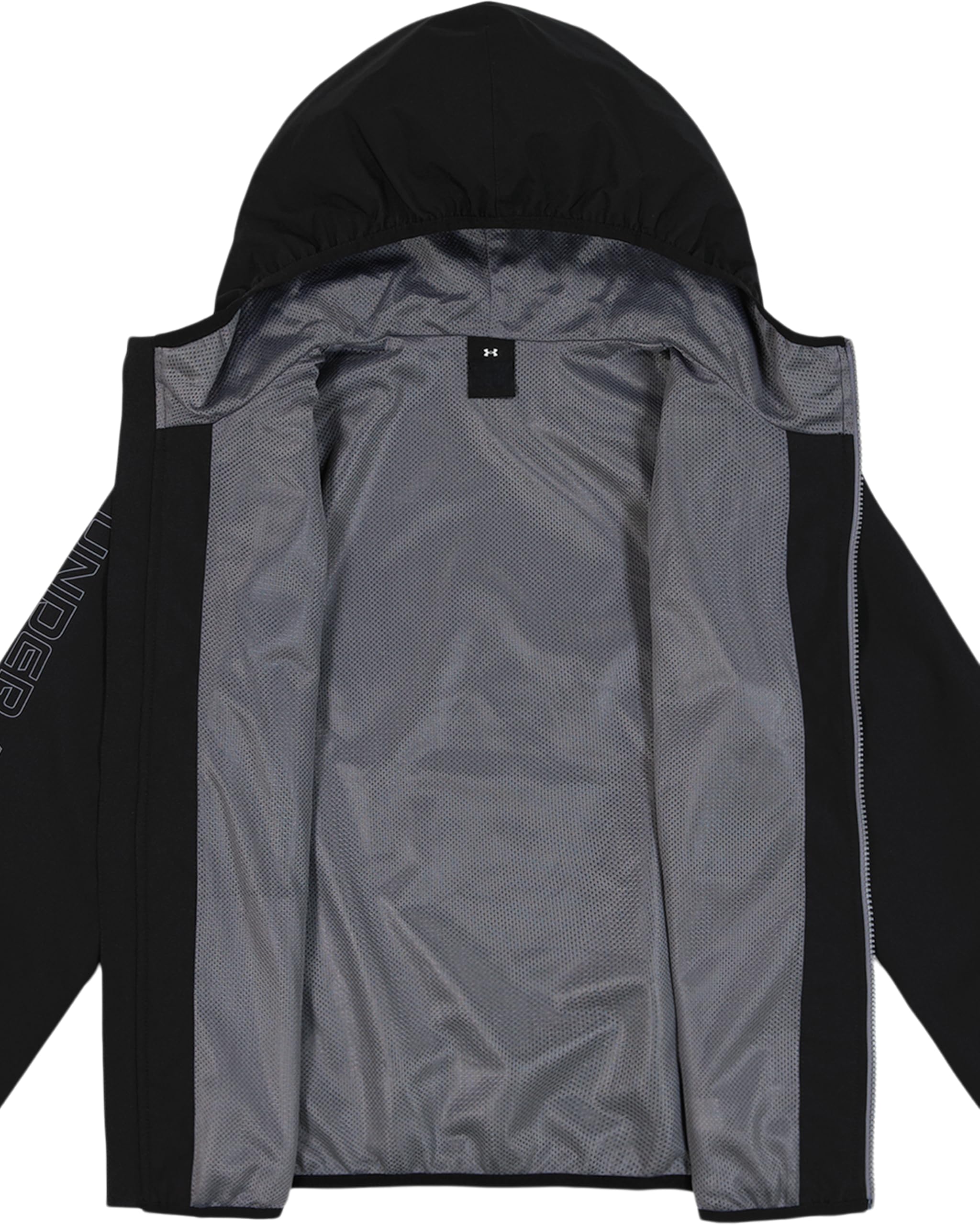 Under Armour Chaqueta Cortavientos Wintuck Wordmark para Niño con Tecnología UA Storm – 5K/5K, Repelente al Agua y Cortavientos, Forro de Malla Transpirable, 6–14 Años