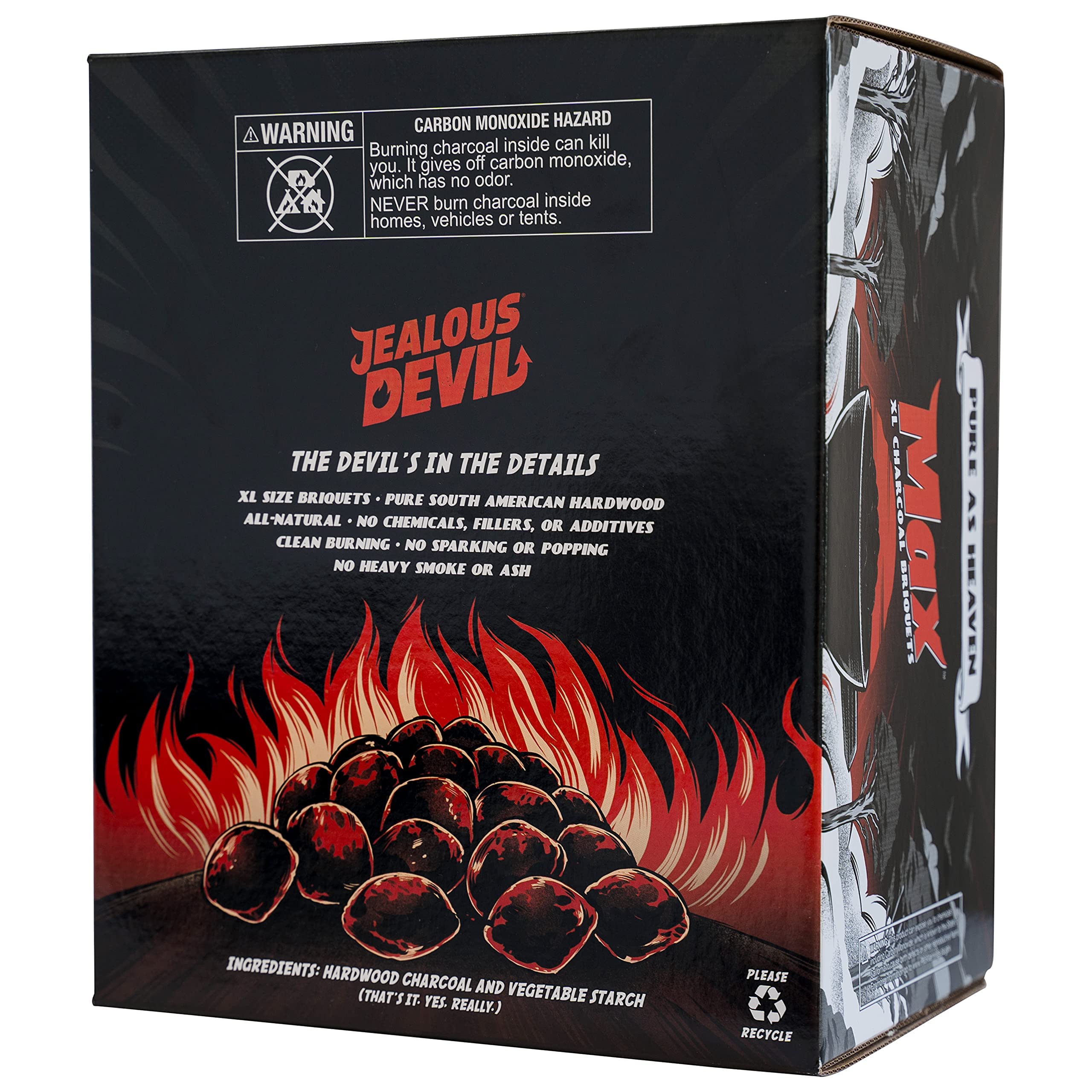 Amazon.com : Jealous Devil Max XL All Natural Hardwood Charcoal