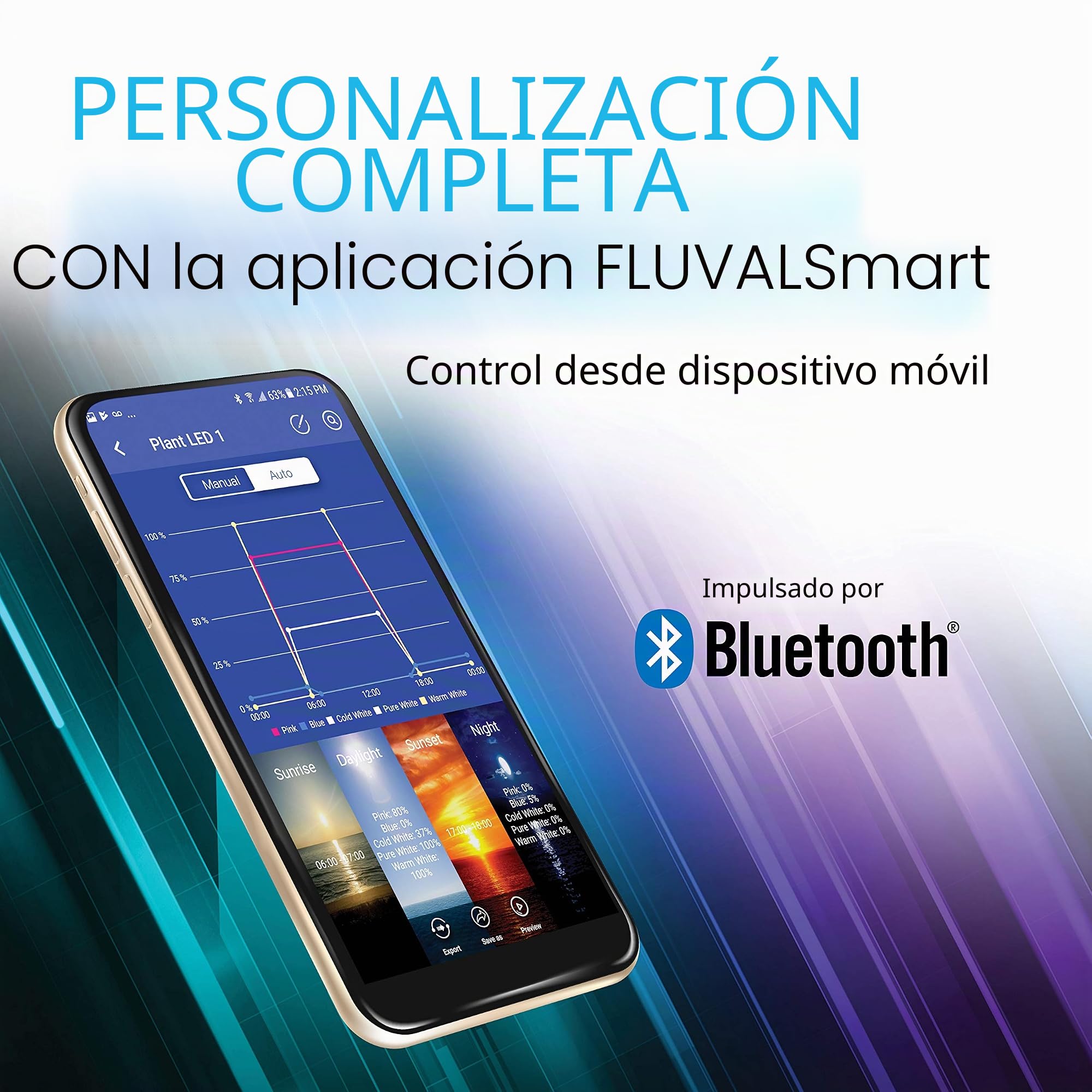 Fluval Sea - Pantalla LED para acuarios, 3.0 LED, 46W, 91-122 cm, 2930 g