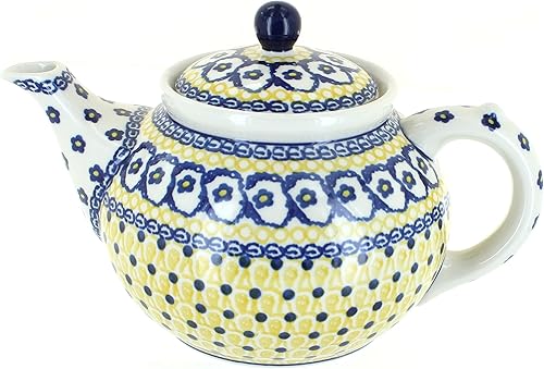 Miniatura 7 de Blue Rose - Tetera mediana de colibrí de cerámica polaca