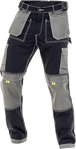 Miniatura 6 de FASHIO FF Pantalones de construcción para hombre, tácticos, de seguridad, cordura, reforzados, con múltiples bolsillos, para carpintero, pantalones