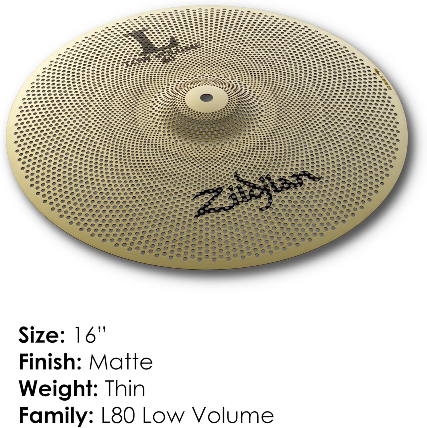 Zildjian 16" L80 Low Volume Crash
