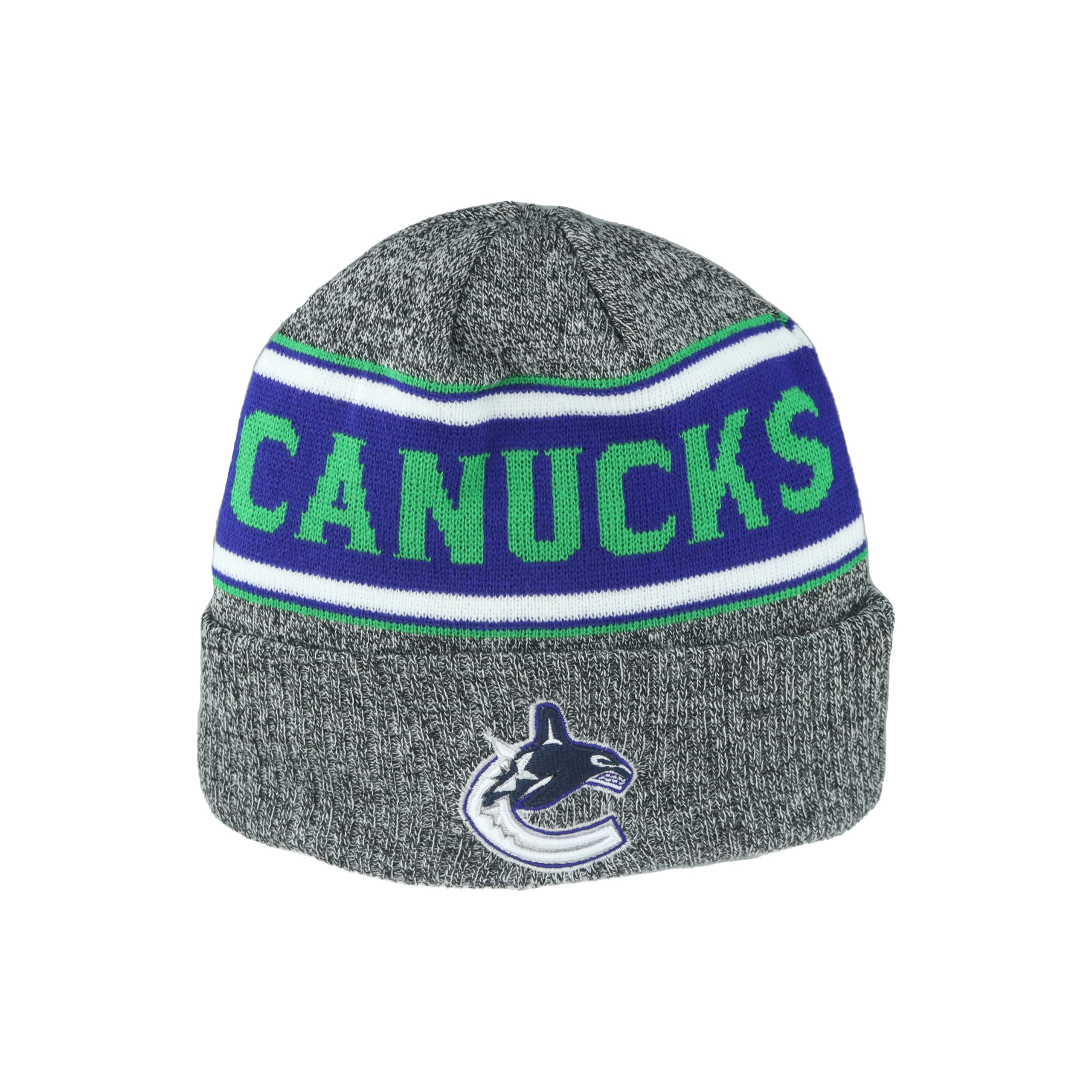 ZHATS Unisex's NHL Officially Licensed Beanie Force Hat, Heather, One Size