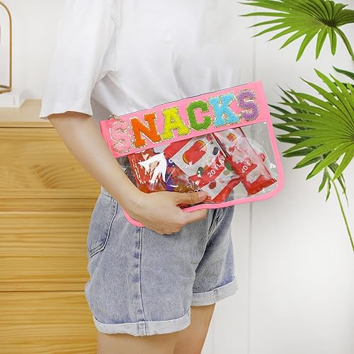 Miniatura 7 de DYSHAYEN Bolsa de felpilla transparente con cremallera para viajes, bolsa de cosméticos transparente de nailon, bolsa de viaje de maquillaje para