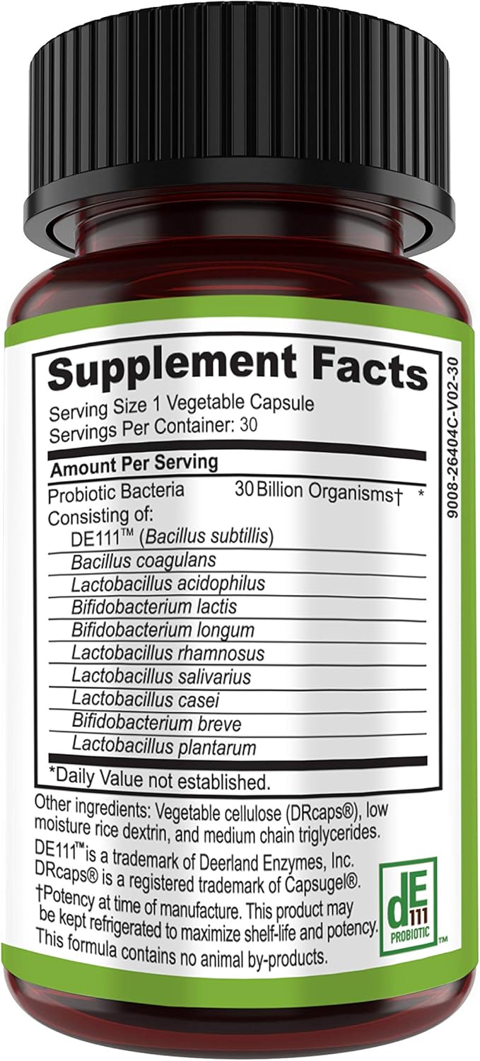Ascendant Nutrition Bacillus Subtilis Probiotic - 30 Billion CFU Multi-Strain Probiotics for Women and Men - Supports Digestive and Gut Health - 30 Capsules - Image 2