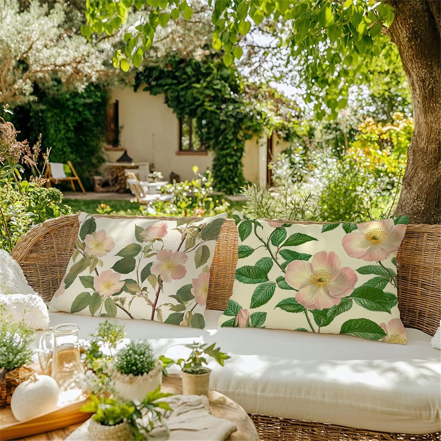 ピンク クッションカバー 60x90 cm 大型クッションカバー おしゃれ 花 ベルベット cushion covers 両面プリン