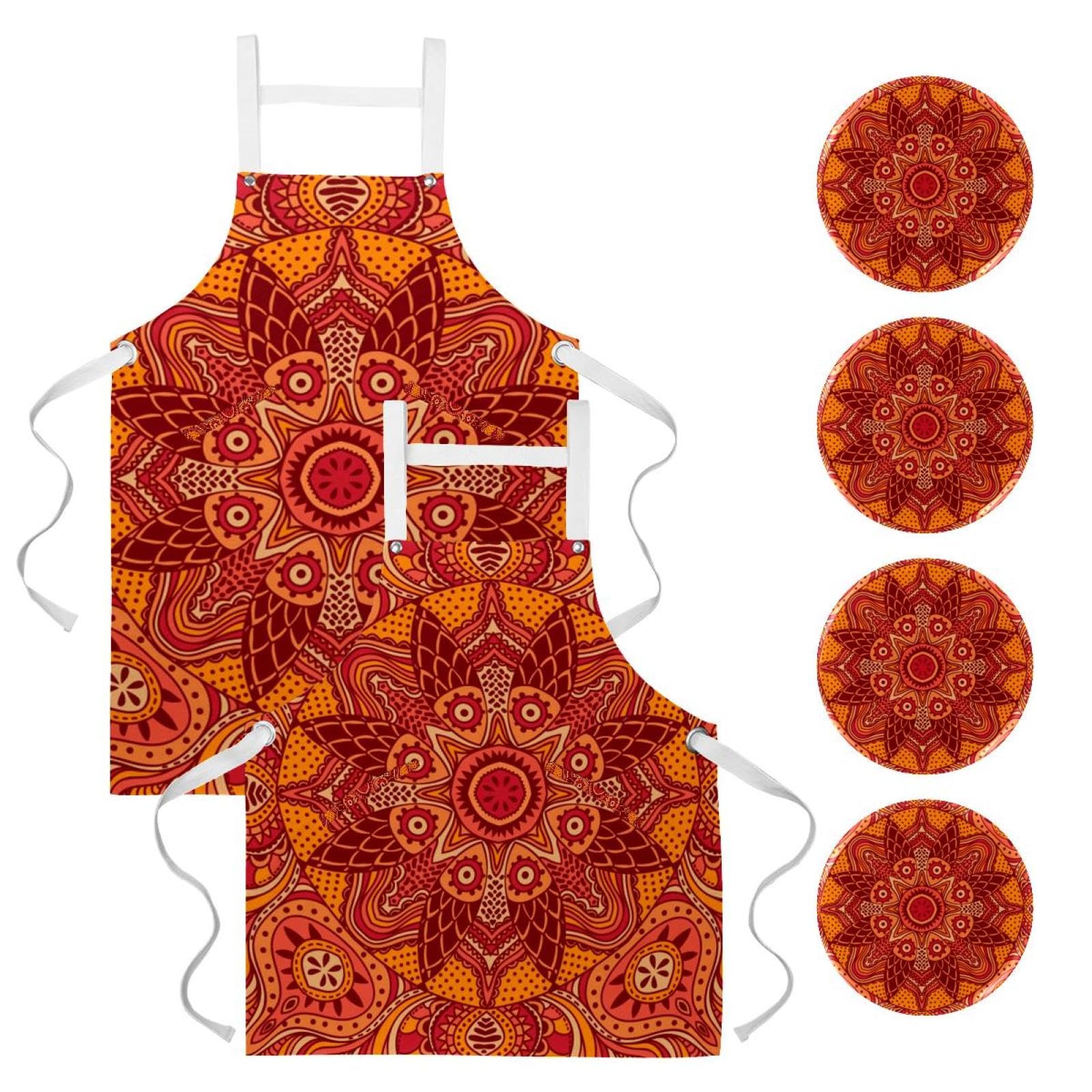 Tablier pour cuisine et pâtisserie anti-taches idéal pour le nettoyage de maison
