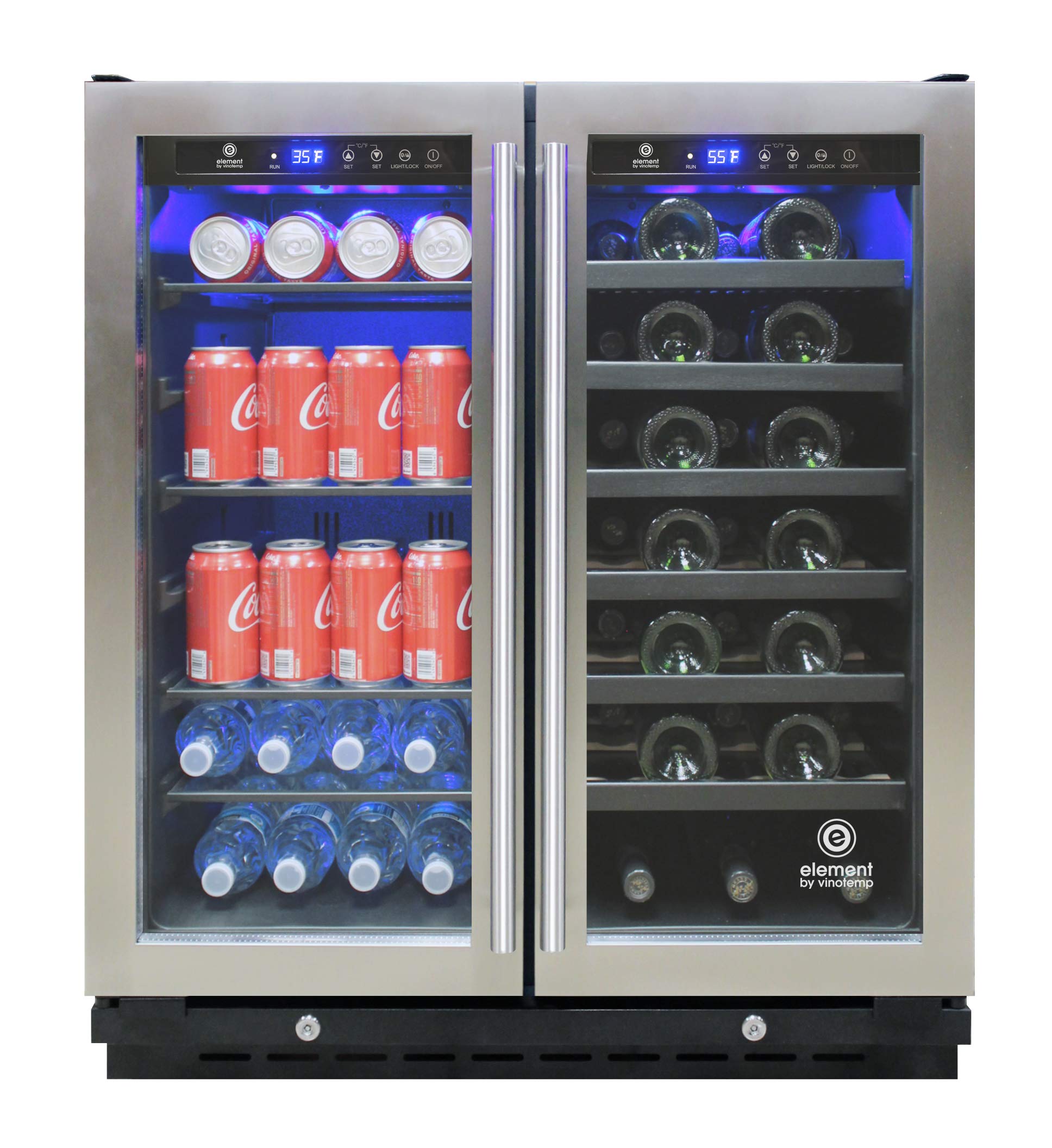 Vinotemp EL-30SWCB2D Wine Cooler Stainless Steel