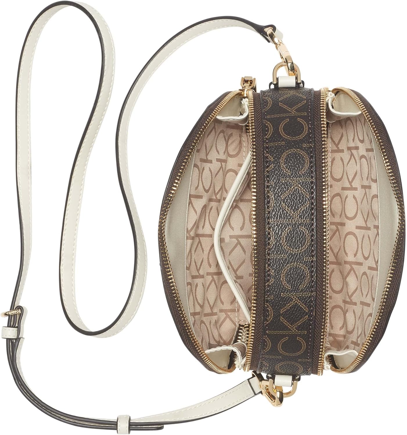 Calvin Klein womens Ashley Zip Around Crossbody