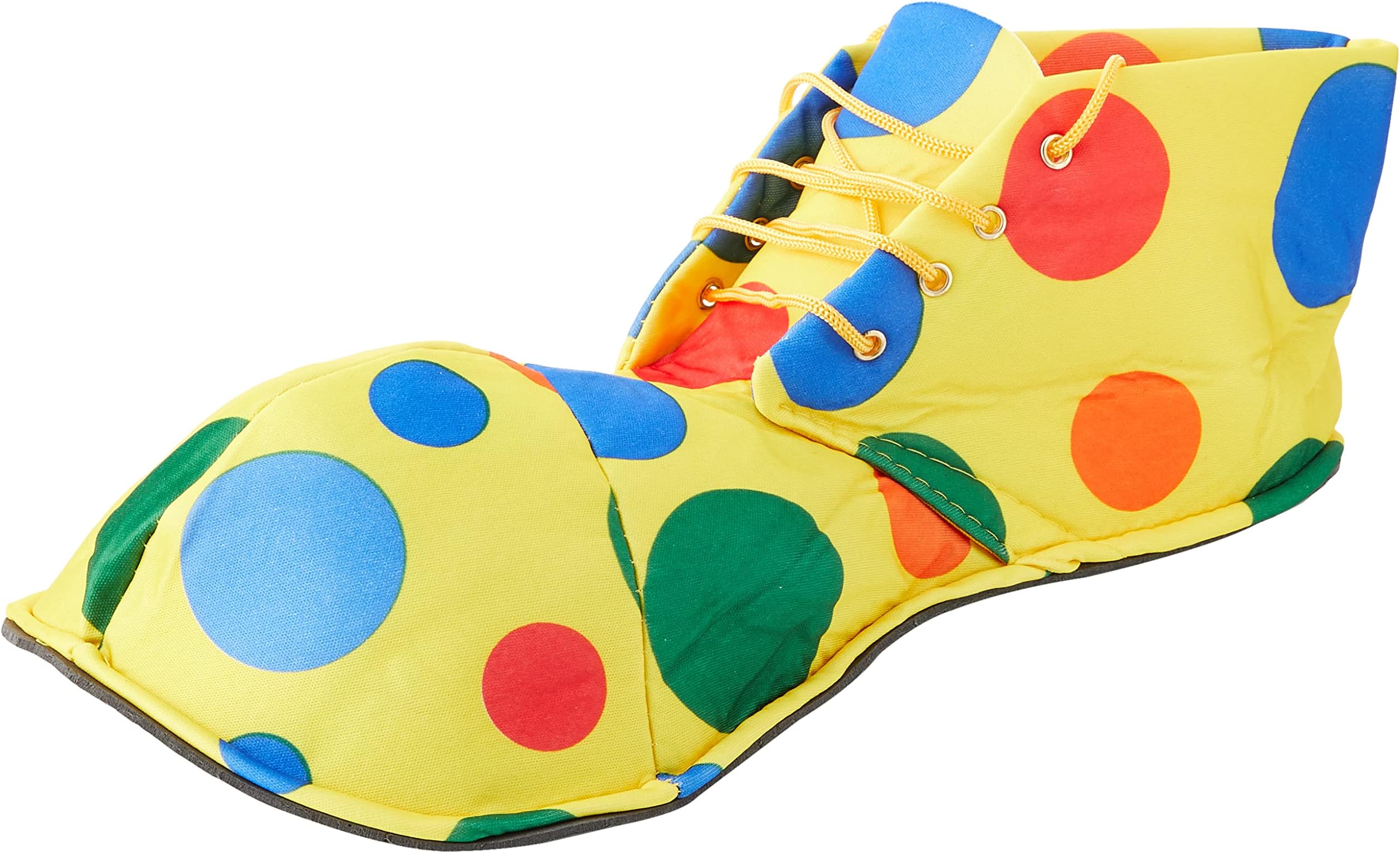 Clown Shoes Covers Oversized Circus Yellow Polka Dot Fancy Dress Costume Accessories Book Day, Multi