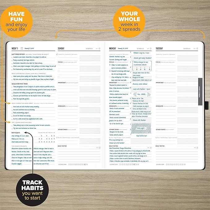 Ultimate Productivity Planner: Daily, Undated, 1-Year Planner for Goal Setting