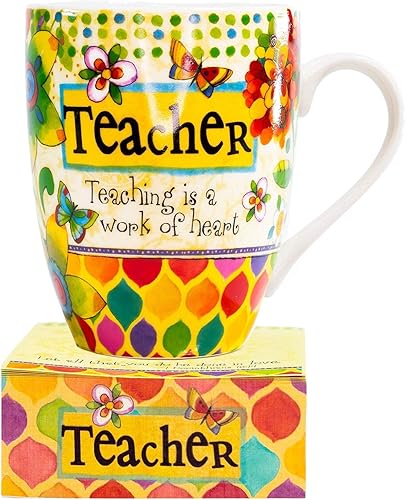 Divinity Boutique Taza de cerámica y apilamiento de notas, 1 unidad (paquete de 1), surtidomulticolor