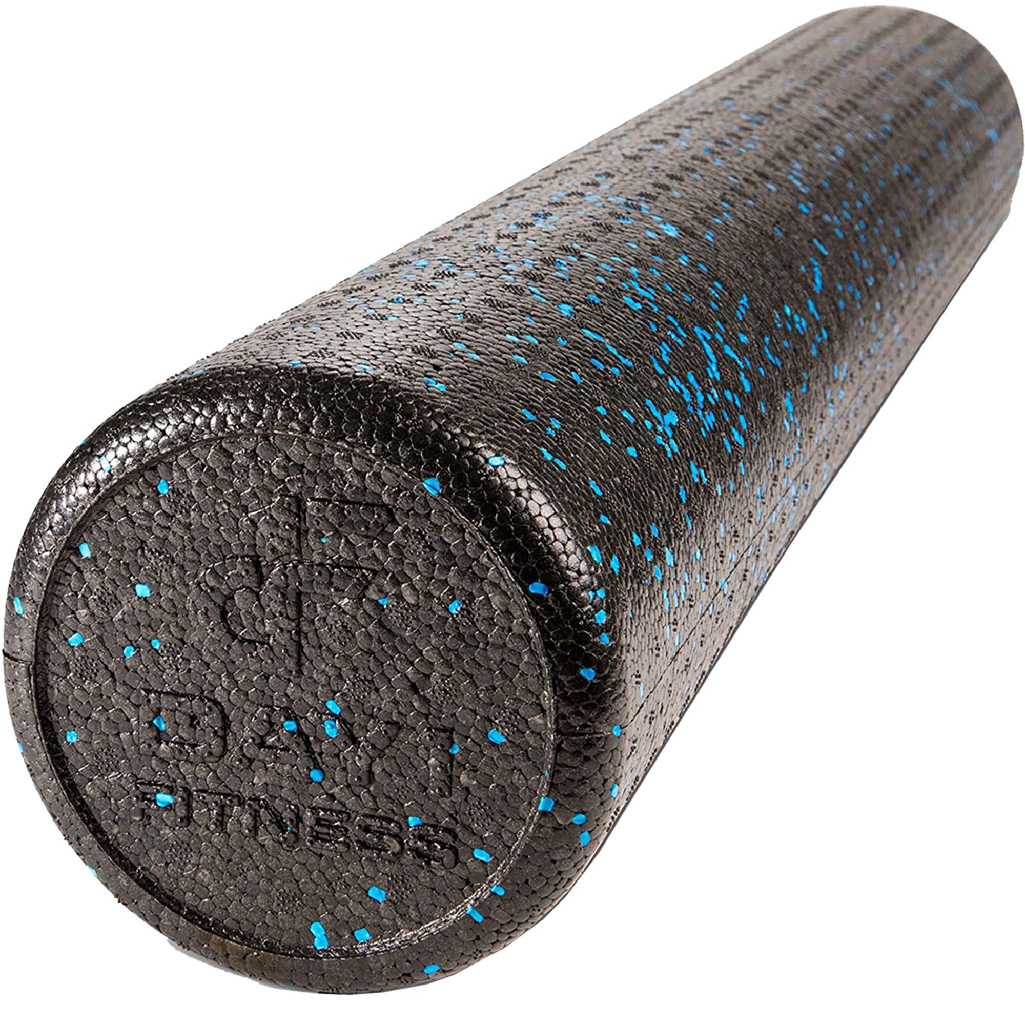 High Density Muscle Foam Rollers by Day 1 Fitness - Sports Massage Rollers for Stretching, Physical Therapy, Deep Tissue, Myofascial Release - Ideal for Exercise and Pain Relief - Speckled Blue, 36â€_x009d_