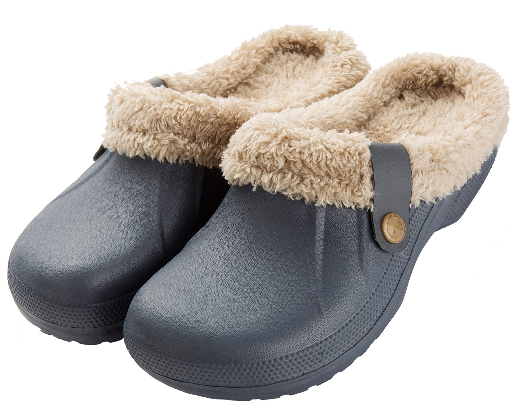 CELANDA Pantofole Invernali Donna Uomo Zoccoli e Sabot Unisex Ciabatte da casa Impermeabile Antiscivolo Scarpe da Giardino All'aperto/Interno,GR.35-47