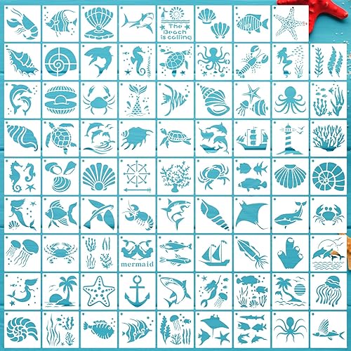 Miniatura 8 de 80 plantillas para pintar sobre madera, plantillas de flores reutilizables, plantillas de mariposa, plantillas de plástico para pájaros, plantillas