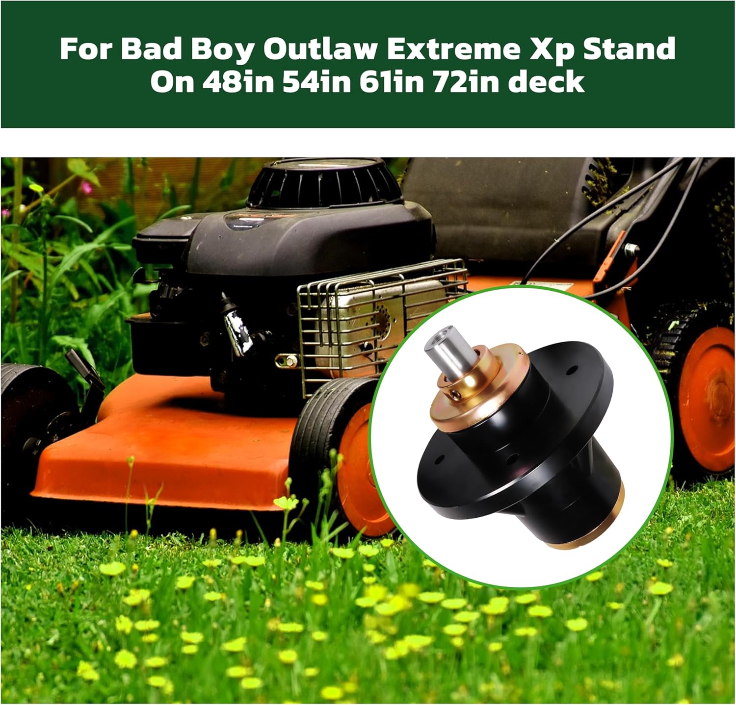 Blade Spindle Assembly Replace 037 4000 50, 037 8000 00 for Bad Boy 48in 54in 61in 72in Deck Outlaw Extreme Outlaw XP (1 Pack)