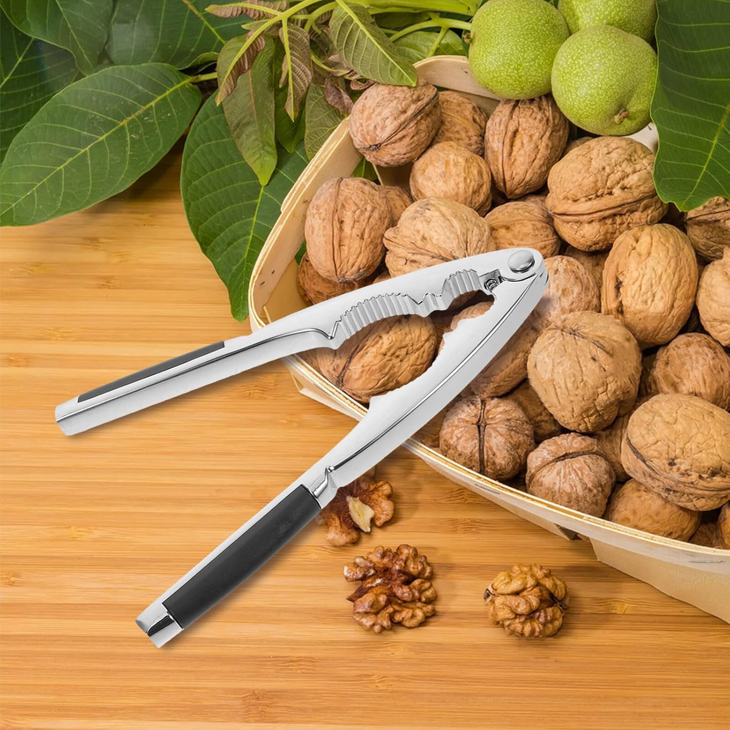 Portable Zinc Alloy Nut Cracker for Pecans and Hickory Nuts