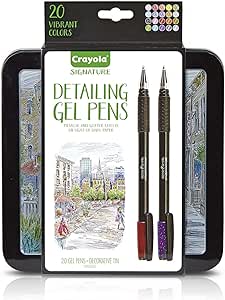 Crayola Signature Detailing Gel Pens Set, Gift - 20 Count