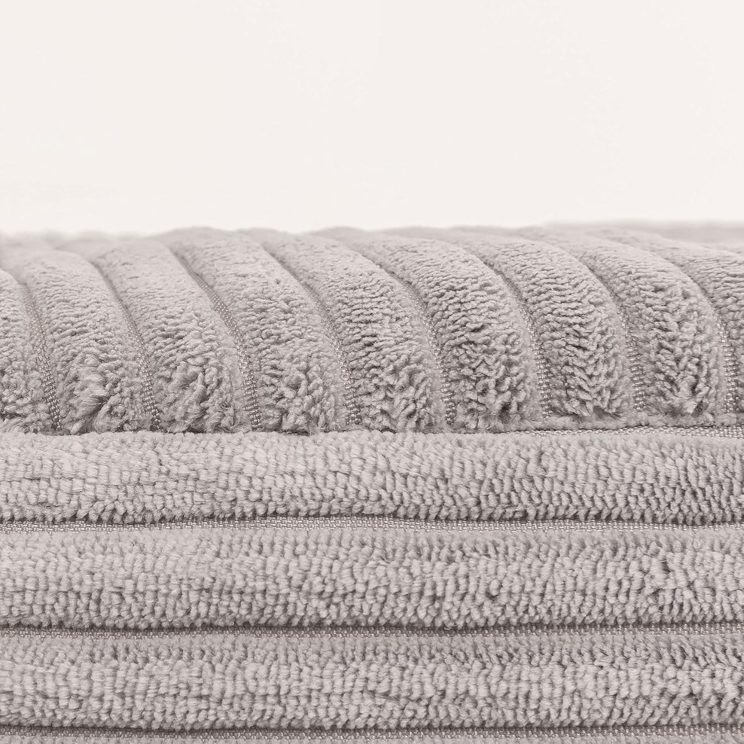 icon Soul Frankie Cord Bean Bag Pouffe, Grey, Large Corduroy Ottoman, Living Room Bedroom Footstool Bean Bags 8 81MUhwq+WML. AC SL1500