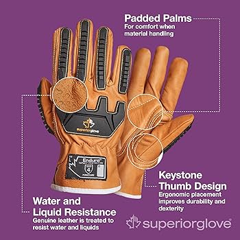 Superior Glove Endura Impact and Water Resistant Leather